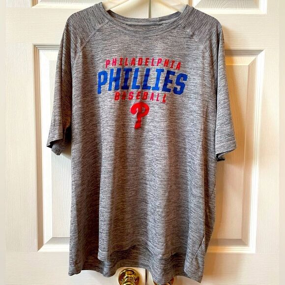 Phillies Gray T-Shirt Genuine MLB Merchandise XXL - Picture 1 of 4